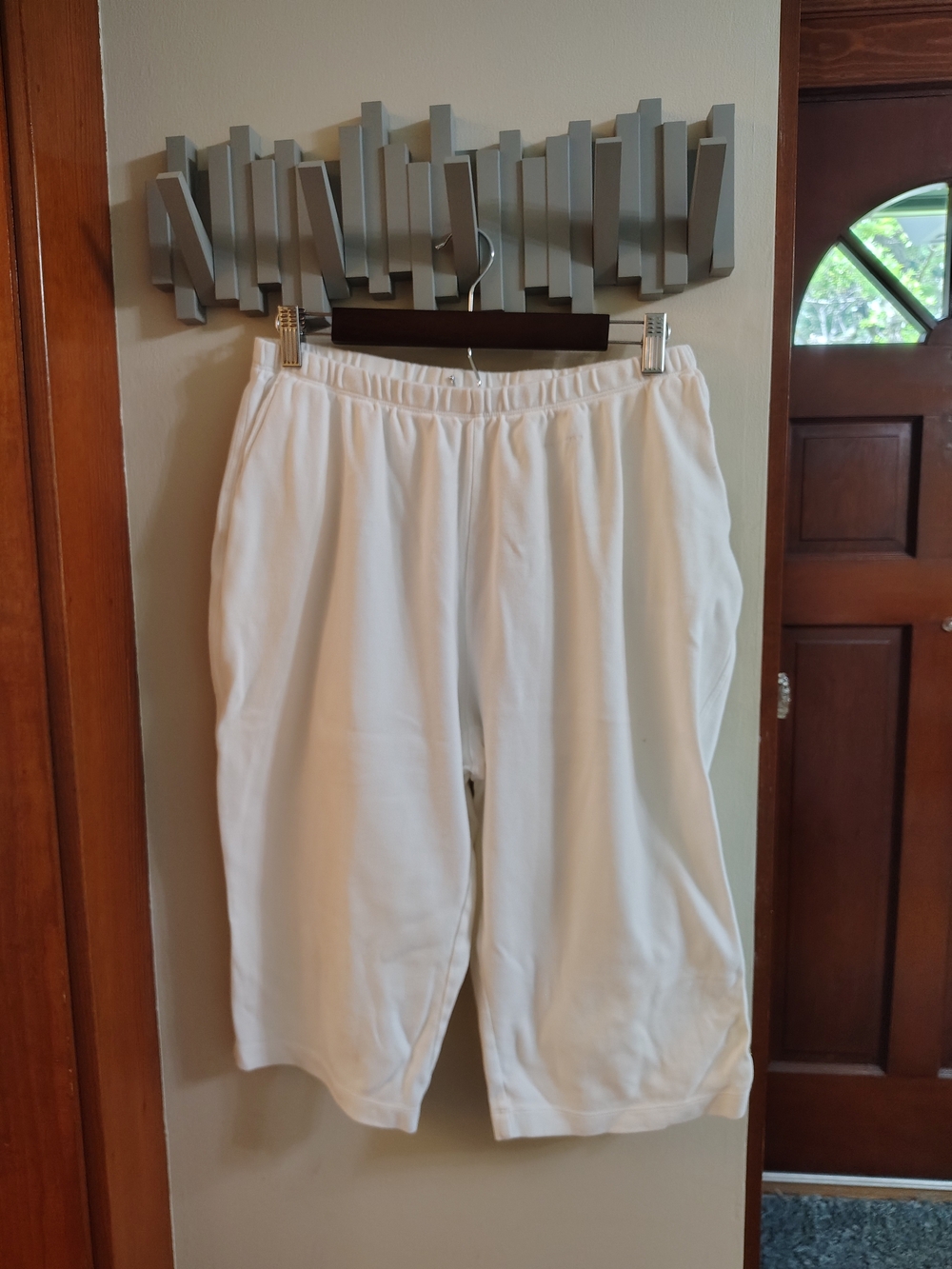 Women's White Athletic Shorts - Comfortable Everyday Wear